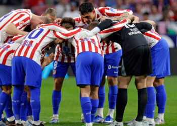 El Atlético de Madrid en los instantes antes de un partido / Fuente: Atlético de Madrid