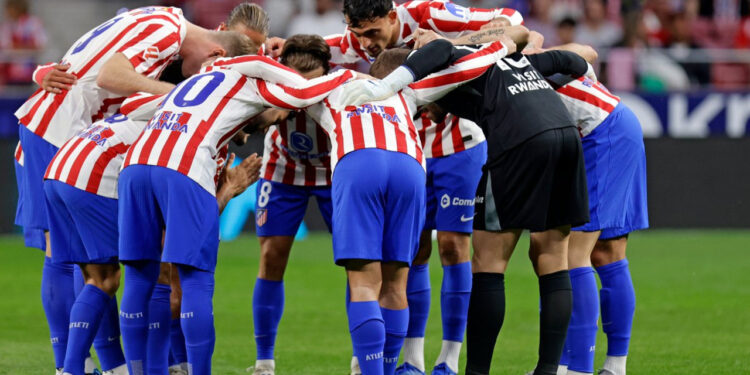 El Atlético de Madrid en los instantes antes de un partido / Fuente: Atlético de Madrid