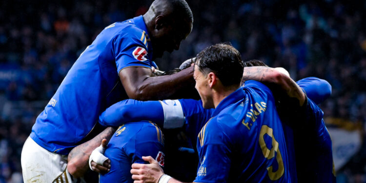 El Real Oviedo celebrando un gol en LaLiga / Fuente: Real Oviedo