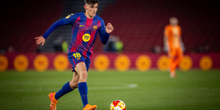 Gerard Martín jugando con el FC Barcelona / Fuente: FC Barcelona