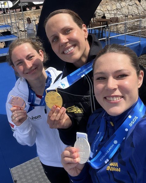 Podio Femenino 10Km en la Copa del Mundo de Ibiza 2026