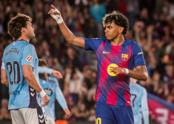 Lamine Yamal celebrando un gol con el FC Barcelona / Fuente: FC Barcelona