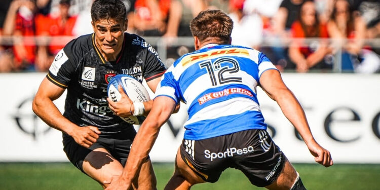 Tomás Albornoz aportó tres conversiones y dos asistencias para que Toulon avance a cuartos de final de la Champions Cup