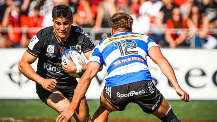 Tomás Albornoz aportó tres conversiones y dos asistencias para que Toulon avance a cuartos de final de la Champions Cup