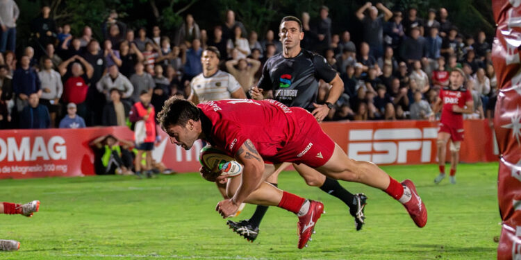 Dogos XV marca un try en el clásico ante Pampas por el Super Rugby Americas