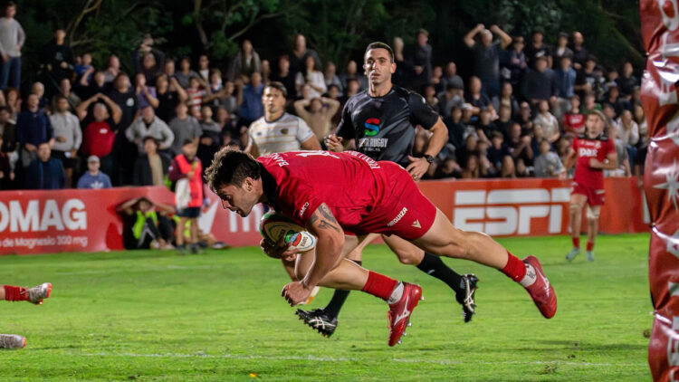 Dogos XV marca un try en el clásico ante Pampas por el Super Rugby Americas