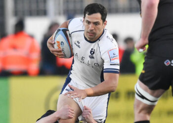 Matías Moroni sumó un try con Bristol Bears ante su ex equipo, Newcastle