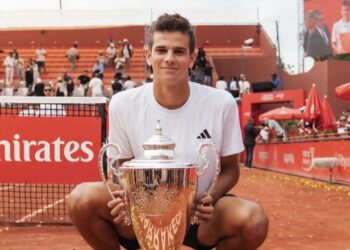 Rafa Jódar, con el ATP de Marruecos | Foto: @Rafa.Jodarr