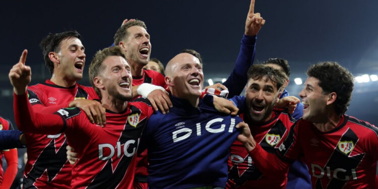 El Rayo Vallecano puede sumar su primer título con la Conference League. Foto: Rayo Instagram
