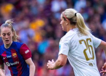 Foto de la última final entre Barça y Lyon. | Foto: FC Barcelona