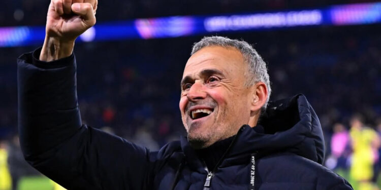Luis Enrique celebra el pase a la final de Champions. Foto: PSG Instagram