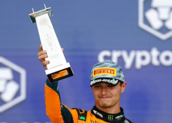 Lando Norris con McLaren en el GP de Miami 2026 / Fuente: McLaren Mastercard Formula 1 Team
