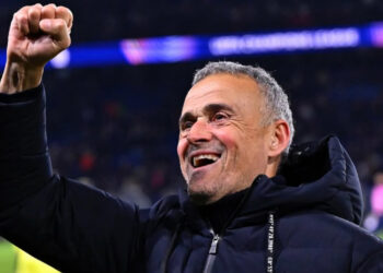 Luis Enrique celebra el pase a la final de Champions. Foto: PSG Instagram