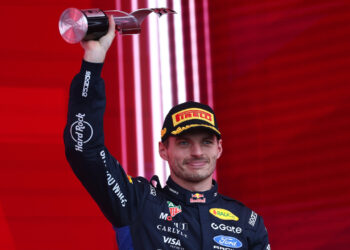 Max Verstappen en el podio del GP de Canadá 2026 / Fuente: Oracle Red Bull Racing