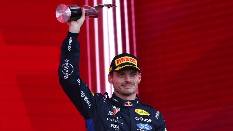 Max Verstappen en el podio del GP de Canadá 2026 / Fuente: Oracle Red Bull Racing