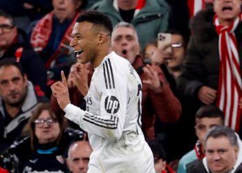 Mbappe durante el enfrentamiento ante el Athletic. | Foto: Real Madrid
