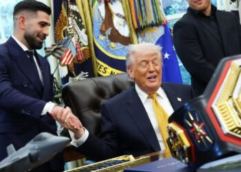 Topuria visita la Casa Blanca