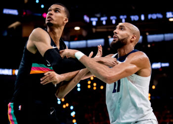 Wemby y Rudy Gobert