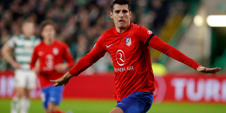 Álvaro Morata jugando con el Atlético de Madrid en 2023 / Fuente: Atlético de Madrid