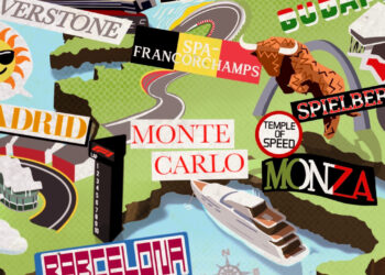 Cartel de la Fórmula 1 para la gira europea de Grandes Premios / Fuente: Fórmula 1