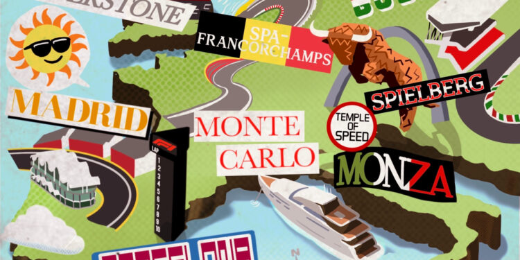 Cartel de la Fórmula 1 para la gira europea de Grandes Premios / Fuente: Fórmula 1
