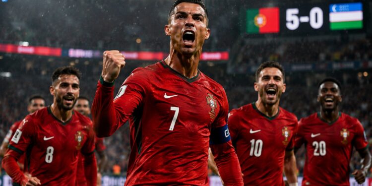 Cristiano Ronaldo y Portugal dieron una exhibición de fútbol
