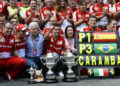 Fernando Alonso ganando el GP de Barcelona en 2013 / Fuente: Scuderia Ferrari HP
