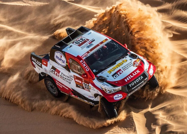 Fernando Alonso pilotando durante el Rally Dakar 2020 / Fuente: Fernando Alonso
