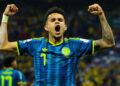 Luis Díaz ha firmado un gran partido con Colombia en el Mundial. Foto: fcfseleccioncol