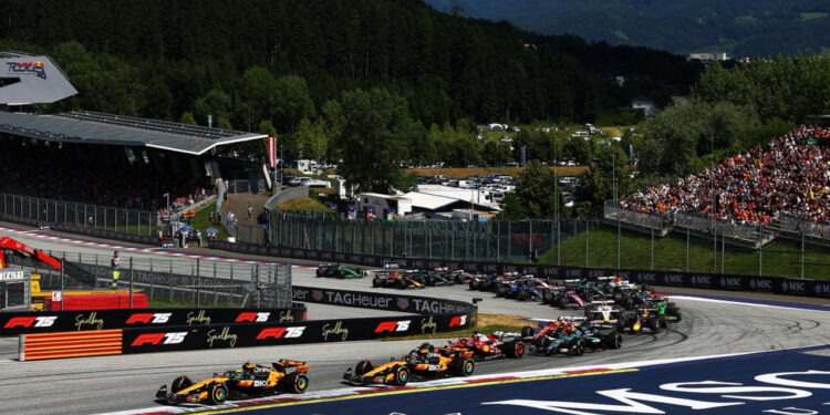 La Fórmula 1 corriendo en el Gran Premio de Austria / Fuente: Fórmula 1
