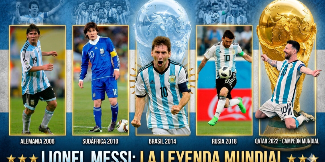 Lionel Messi en los Mundiales: todos sus goles, asistencias, récords y