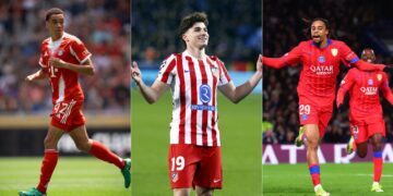Los 3 jugadores que podrían llegar al Real Madrid. | Fotos: PSG, Atlético de Madrid y Bayern