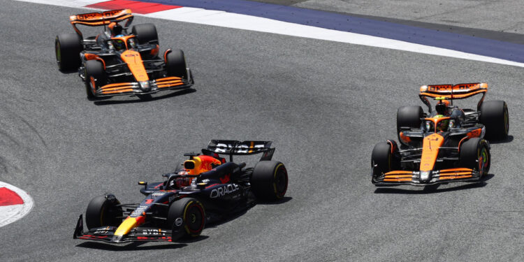 McLaren y Red Bull en el GP de Austria de 2024 / Fuente: Oracle Red Bull Racing