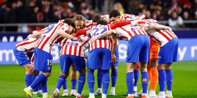 Once del Atlético de Madrid antes de un partido / Fuente: Atlético de Madrid