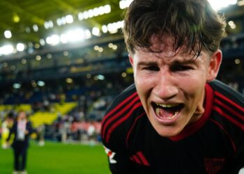 Oso durante la victoria del Sevilla en casa del Villarreal. | Foto: Sevilla FC