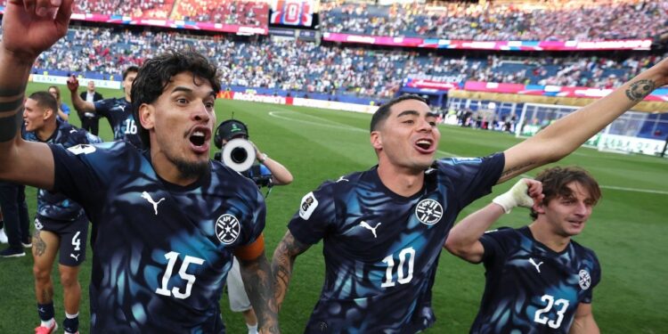 Paraguay celebra su victoria ante Alemania. | Foto: Paraguay
