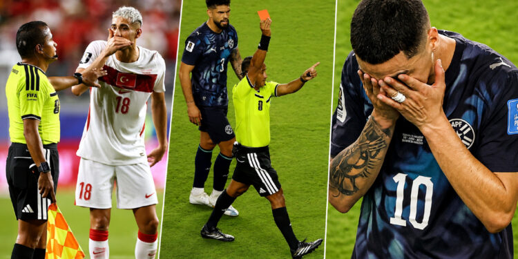 Paraguay resistió con diez jugadores y definirá su clasificación en la última fecha