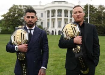 Topuria y Gaethje calientan el combate del domingo