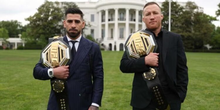 Topuria y Gaethje calientan el combate del domingo