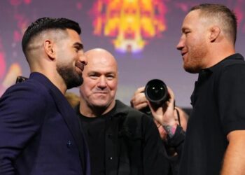 Topuria y Gaethje calientan su combate