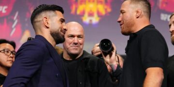 Topuria y Gaethje calientan su combate