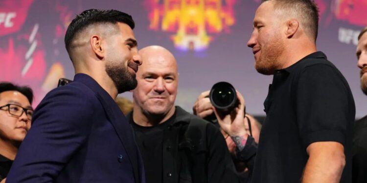 Topuria y Gaethje calientan su combate