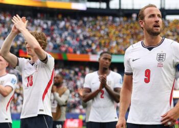 England players after their draw against Ghana. | Photo: England