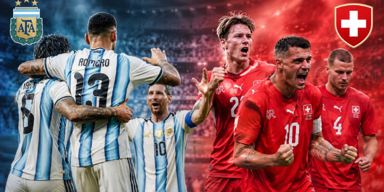 Argentina vs. Suiza: hora, estadio, historial y cómo llegan a los cuartos de final del Mundial 2026