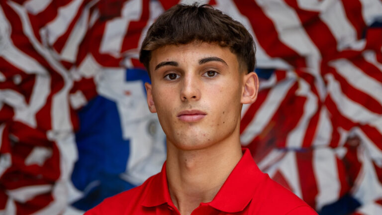 Álvaro Vega es el nuevo cambio de camiseta del Real Madrid al Atlético Madrid. Foto: Atleti Academia.