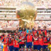 La Selección Española de fútbol levantando la Copa del Mundo 2026 / Fuente: Selección Española Masculina de Fútbol