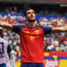 Mikel Merino celebrando el gol de la victoria de la Selección Española frente a Bélgica / Fuente: Selección Española Masculina de Fútbol