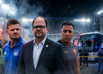 Un clásico al borde de suspenderse Barcelona y Emelec igualaron sin goles