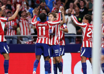 El Atlético de Madrid celebrando un gol / Fuente: Atlético de Madrid