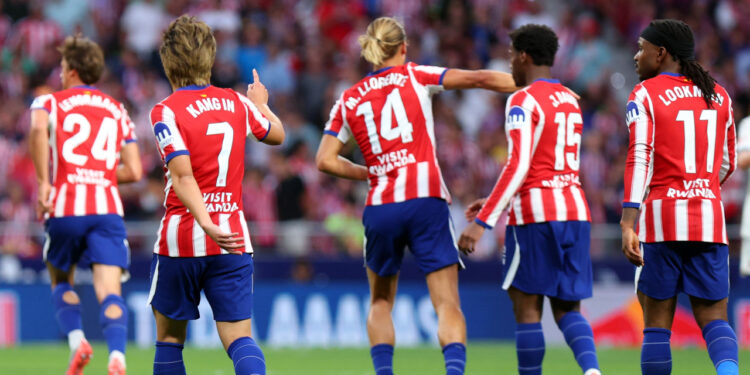El Atlético de Madrid celebrando un gol en el Metropolitano / Fuente: Atlético de Madrid